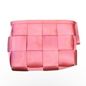 Vintage The original seatbelt bag pink breast cancer BMW collab pink clutch
